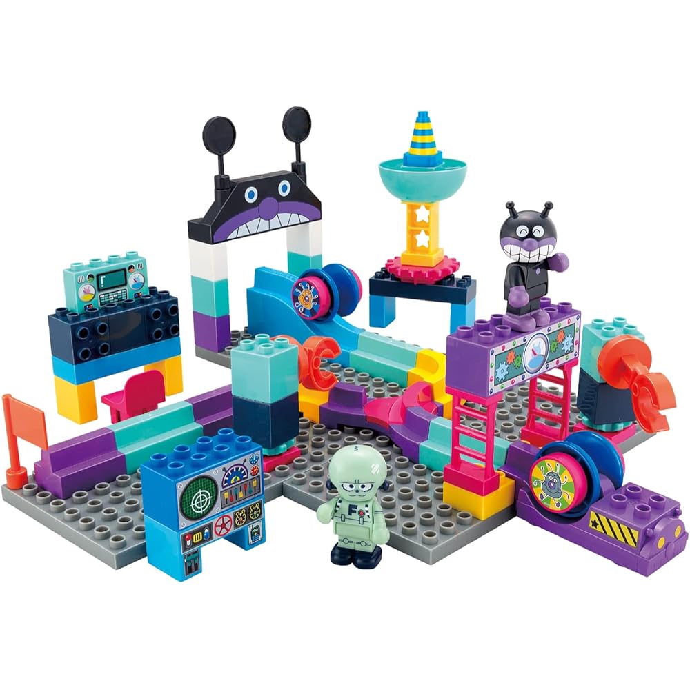 Bandai BlockLabo Anpanman Rolling Blocks Construction Set for Ages 3 and Up