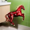 Fashion Classic Red Horse Brooches For Women Zodiac Animal Pins Sweater Coat Decoration Casual Party Accessories New Year Gifts