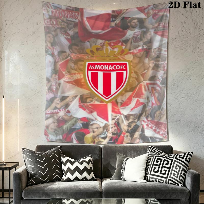 AS Monaco F Wall Tapestry Aesthetic Wall Hanging Printed Fabric Blanket Decorative Tapestries for Bedroom Living Room Home Decor