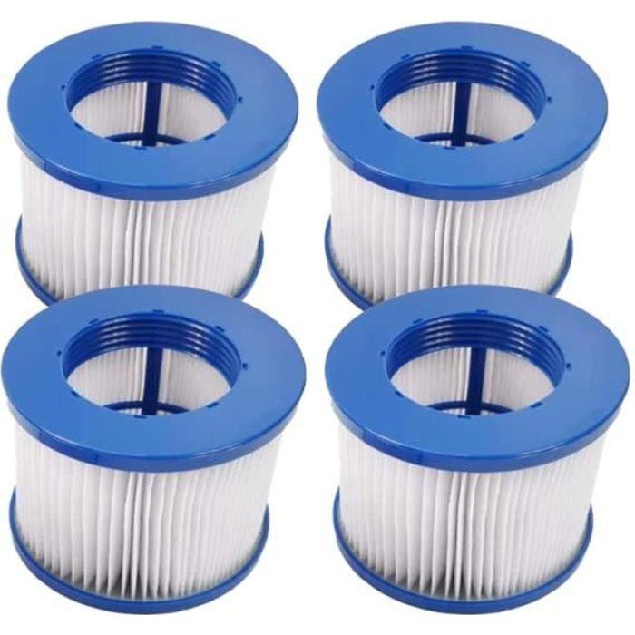 Lot de 4 Cartouches Filtre Spa Infinite a Visser,Filtre Spa A Visser,Filtre 75 x 100 mm,Filtre Spa pour Lumix Vissable,Cartouche