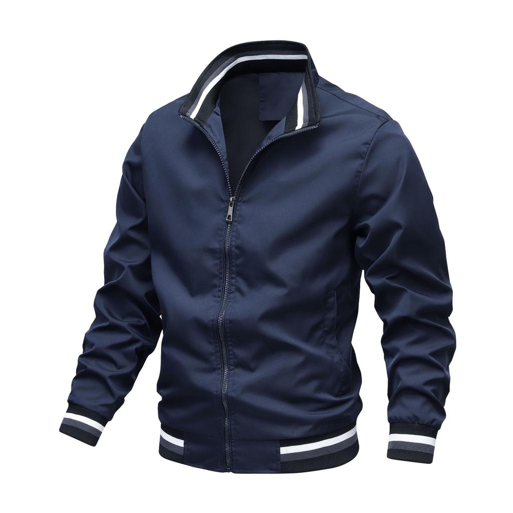 Casual Jacket Men's Spring and Autumn Fashion New Print Sports Solid Color Men's Coat
