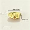 Mu Lue Mini Gold Metal Ingots: Simulation Gold Ingots for Crafts & Photo Frame Filler