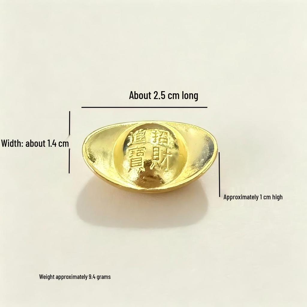 Mu Lue Mini Gold Metal Ingots: Simulation Gold Ingots for Crafts & Photo Frame Filler