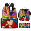 Popular Animation Backpack Student Schoolbag Boys Messenger Bag Girls Pencil Case