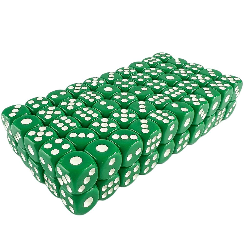 

Набор из 10 игральных костей 16 мм, 6-гранные непрозрачные игральные кости 10 цветов для настольных игр, вечеринок, математики в классе зелёный