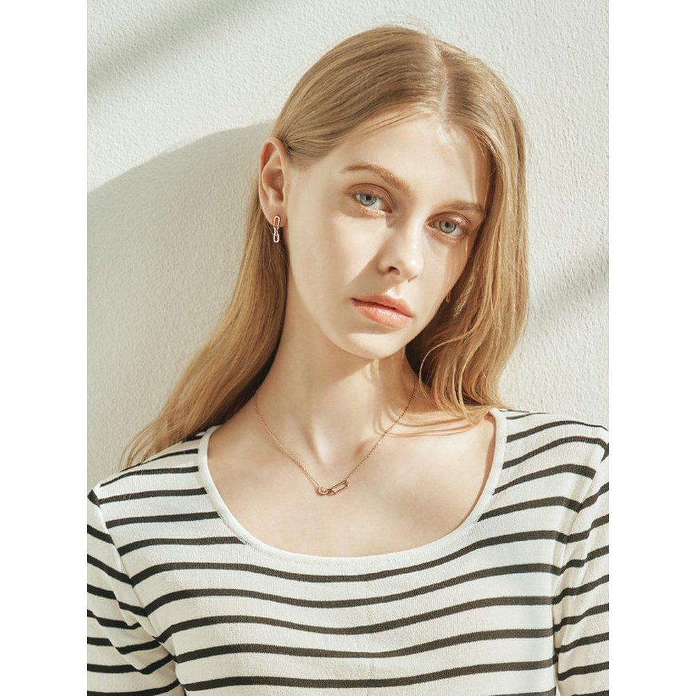 Point Clip Drop Necklace Elbrnn178