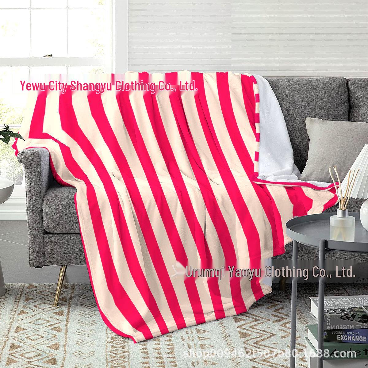 Multi-Color Digital Print Flannel Throw Blanket 70x100 cm