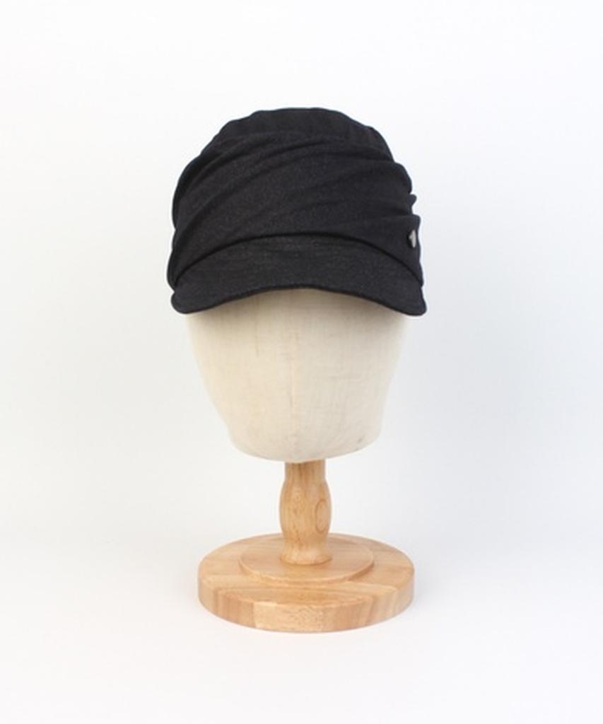 Yunibeosyeolkemiseuteuli Wire Wrinkle Poly Black Marine Cap