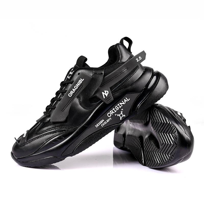 

European station spring and autumn mesh breathable low-top men s shoes American high street platform dad shoes versatile little white shoes trendy 39