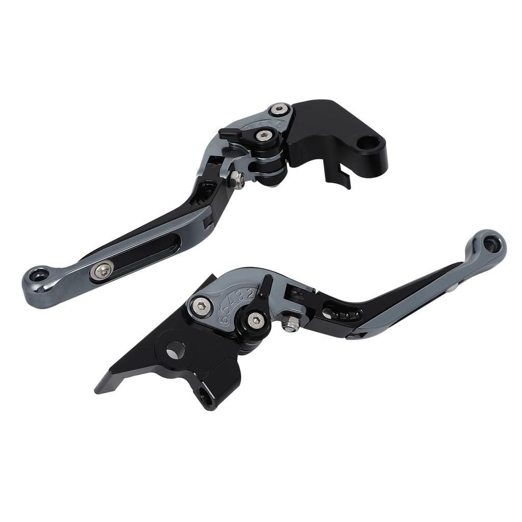 Nakira Brake Clutch Lever Set Yamaha FZ07 MT07 MT09 Tracer FZ10 MT10 SR FZ1 FZ8 FZ6R FZ6 FJ-09 / FZ-09 14-19/ FAZER/NIKEN 2019/ / (Gunmetal)