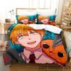 Anime Pochita Chainsaw Man Bedding Set Boys Girls Twin Queen King Size Duvet Cover Pillowcase Bed Boys Adult Home Textileextile