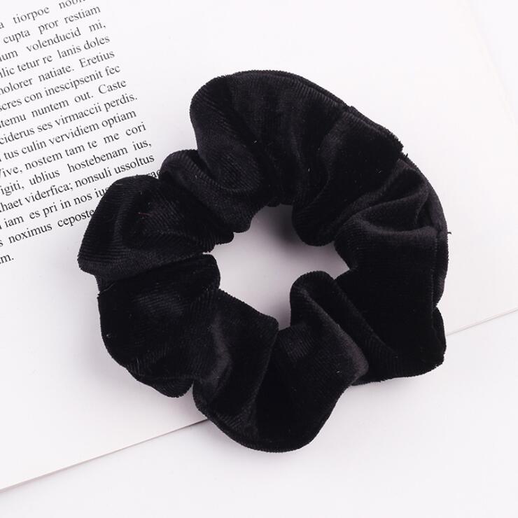 Elegant Velvet Hair Ring Scrunchie Women Girls Elastic Hair Rubber Bands Gum Accessories Tie Hair Rope Ponytail Holder Headdress