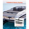 SucceBuy 3/4 Steps Boat Ladder Stainless Steel 600/900 lbs Telescoping Folding Swim Deck Ladder with Anti-Slip Steps for Yacht