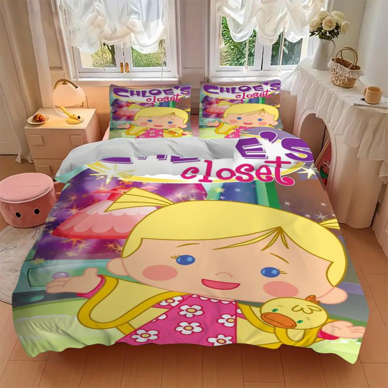 Closet Adventure Bedding 3 Piece Set HD Print Duvet Cover Pillowcases for Teens Adult Bedroom Decoration Christmas Gift