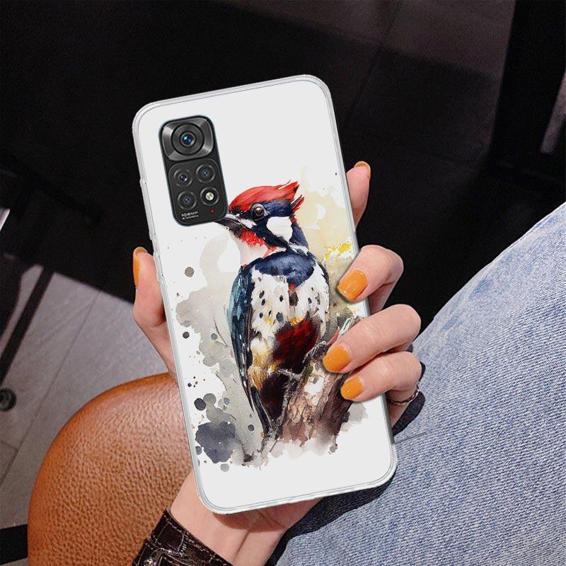 Animal Oil Painting Bird Phnoe Case for Phnoe Case for Xiaomi Redmi Note 15 14 14S 13 Pro Plus 12 12S 11S 11E 10S 10 11T 5G Uniq