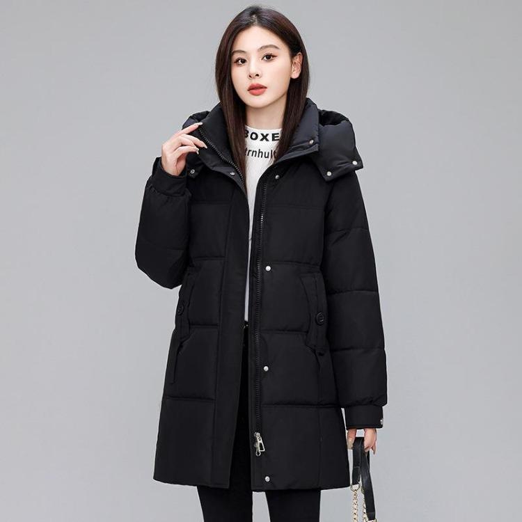 New Style Winter Fashion Women's Mid-length Down Jacket Super Good-looking Thickened Warm Duck Down Jacket