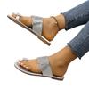 2025 Summer Pinch Toe Women's Slippers Crystal Beach Slippers Women New Plus Size Best Seller Flat Slipperszapatos Mujer