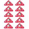 10Pcs Christmas Corner Paper Clips Triangular File Corner Clip Document Clips Triangular Paper Corner Clip for Students