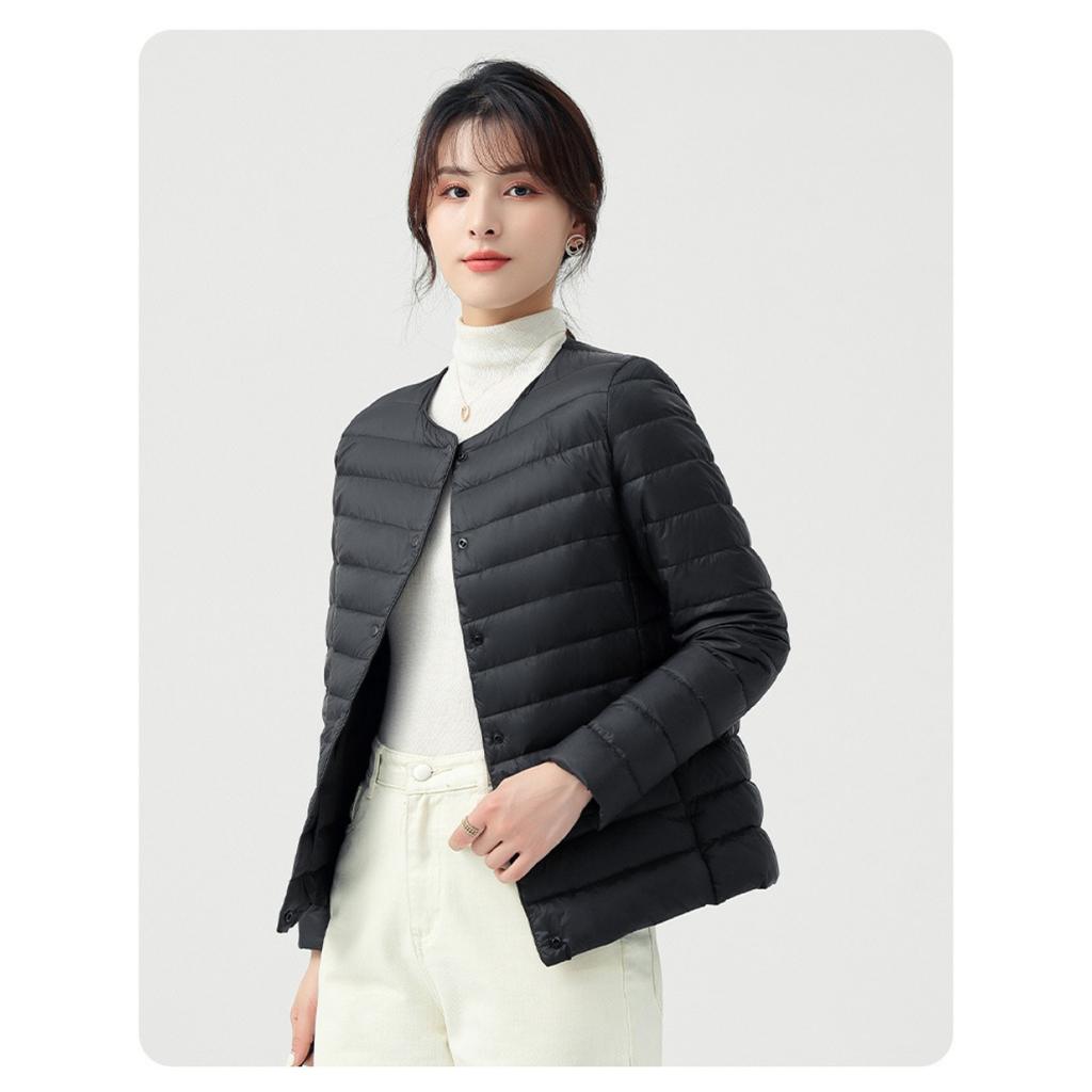 Lightweight Down Cotton Jacket, Women's Autumn and Winter Down Jacket, Lightweight and Thin Inner Lining, Fashionable and Warm