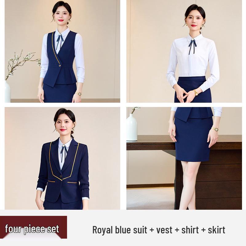 Spring 2024 Women's Professional Suit: Elegant Work Uniform for Jewelry Stores & Beauty Salons