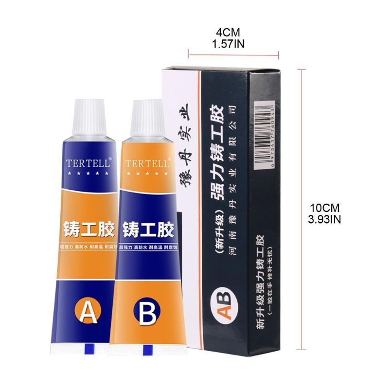 Strong Sealant AB Casting Adhesive Industrial Heat Resistance Cold Weld Metal Repair Paste Defect Repair Agent