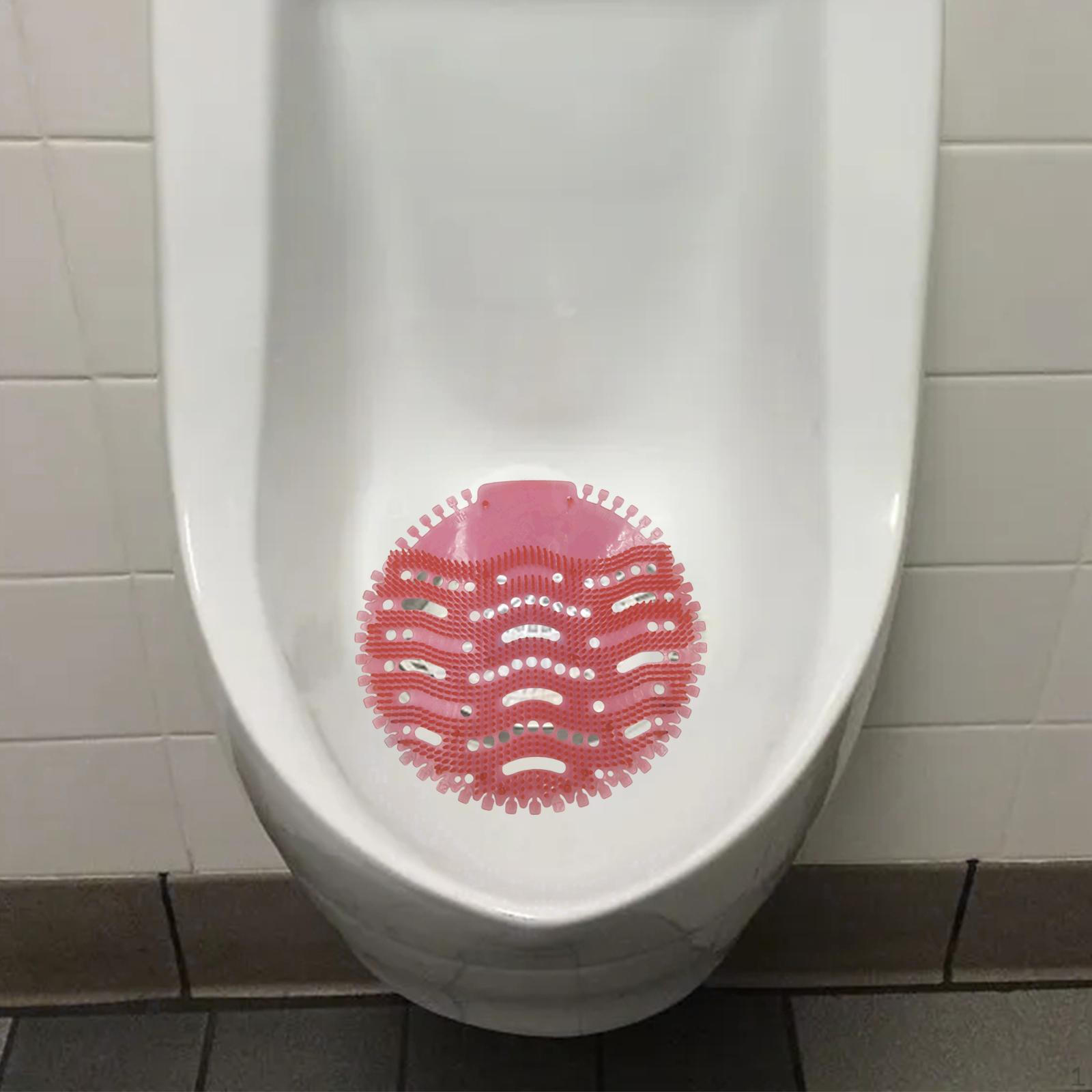 Urinal Screen Deodorizer Anti Splash Mat Scented Odor Freshener for Office Restaurant Cafes красный