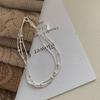 Three Layers Beaded Chain Bracelet Dainty Lovely 925 Sterling Silver Charm Bracelet for Women Jewelry