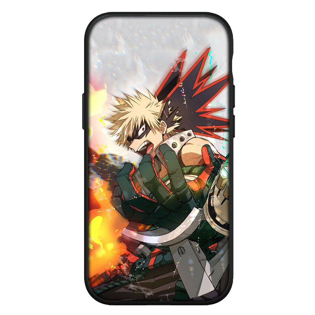 For iPhone 17 16 15 Xiaomi Poco Redmi Note 14 13 12 11 Pro Max Samsung Galaxy S25 S24 S23 OPPO Huawei Bakugou Katsuki BNHA My Hero Academia Phone Case