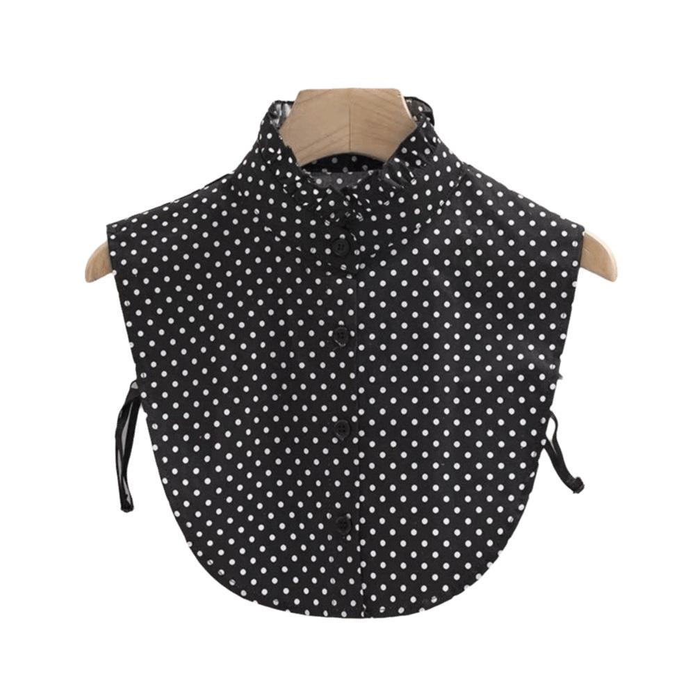 Ruffle Stand Detachable Fake Collar Half Collar Design Base Layer Collar For Women Black Ruffled Collar
