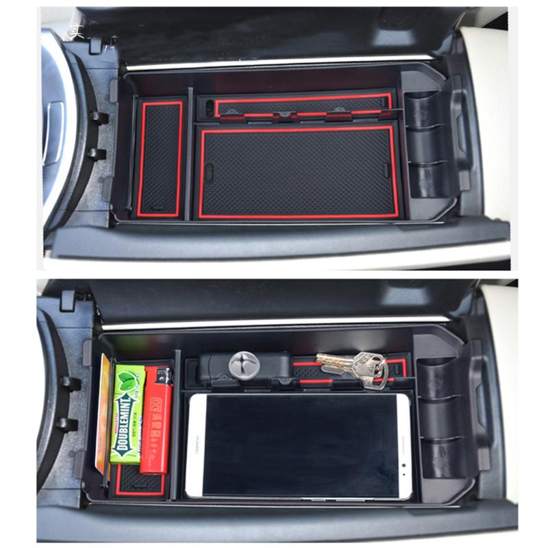 Car Organizer Box for Mercedes Benz EQC 400 ~   Armrest Storage Center Console Sundries Packing Tray Accessories