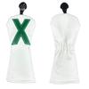White & Green Golf Club Headcover, 135 x Number Style, Two Color Options