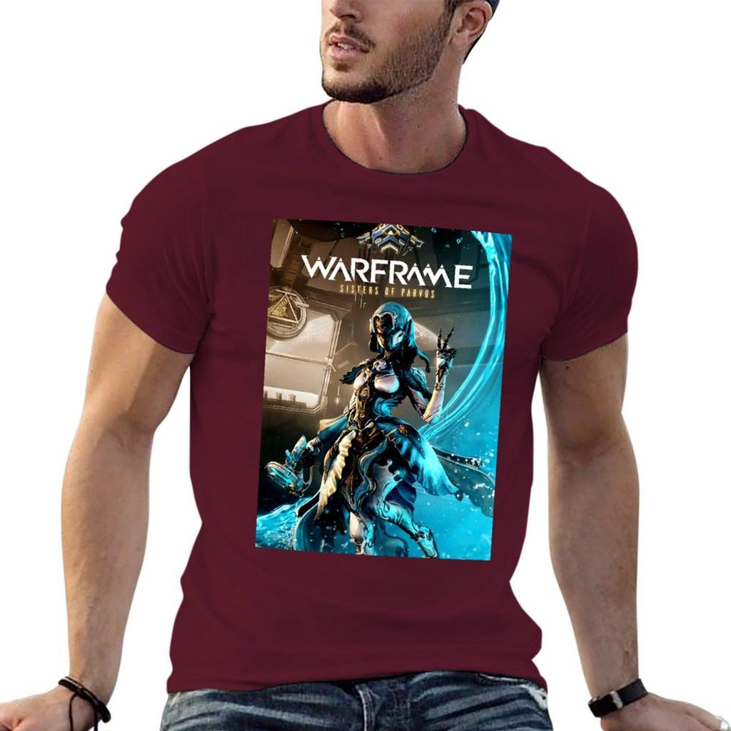 Warframe Game Logo Tshirt Heavyweights Cheap Stuff Anime Figures Plus Size Tops Unisex Graphic T Shirts