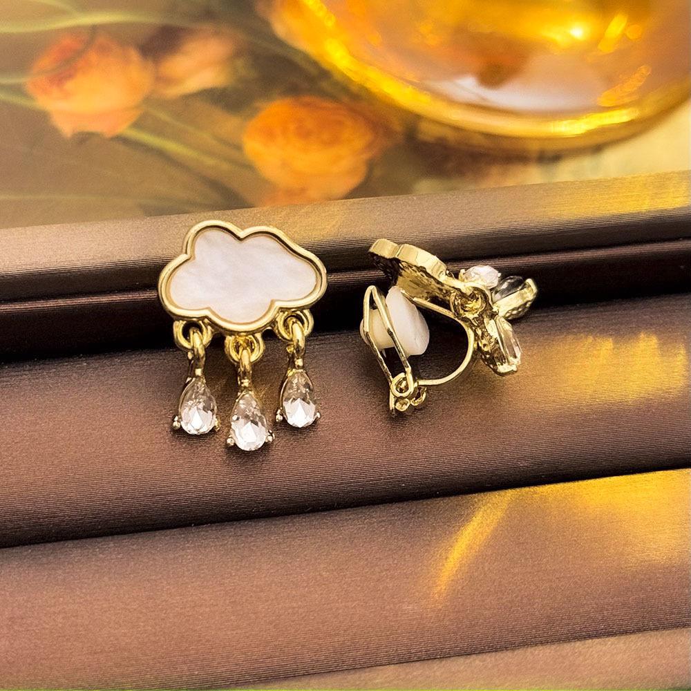 High-End Französische Dreieck Ohrclips ohne Piercing - Damen Einfache, Elegante, Luxuriöse Ohrringe