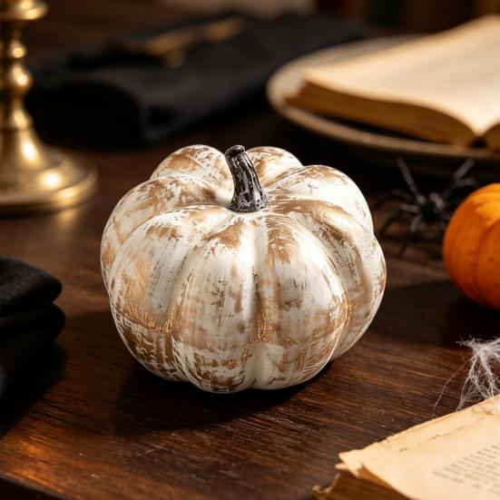 Craft Pumpkins for Parent Child Activities Thanksgiving Artificial Pumpkin Decoration, Farmhouse Harvest Season Fake Lightweight Vegetables