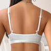 Sexy  Women's Vest-Style Lace Breathable Support and Gathering Sporty Bra