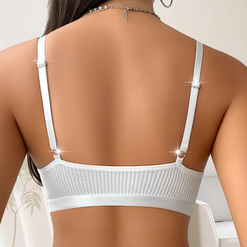 Sexy  Women's Vest-Style Lace Breathable Support and Gathering Sporty Bra