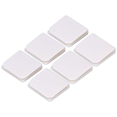 6 Teile/satz Dusche Spritzen Vorhang Clips Weiß Selbstklebende 4,5 x5cm für Home Bad Schlafzimmer Wohnzimmer