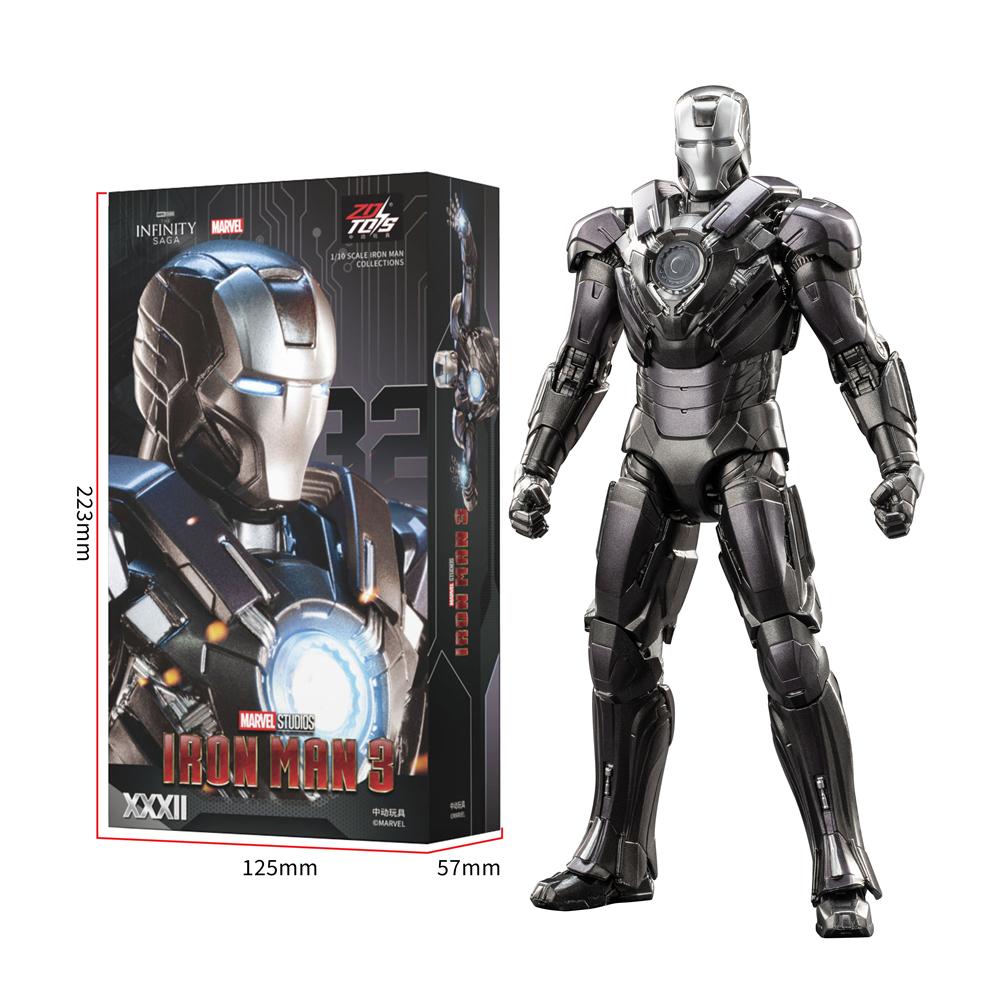 ZD Toys Iron Man MK15 MK16 War Machine MK2 Action Figure Iron Man Mk47 MK35 Red Snapper 1/10 Scale Iron Man Collections Gift