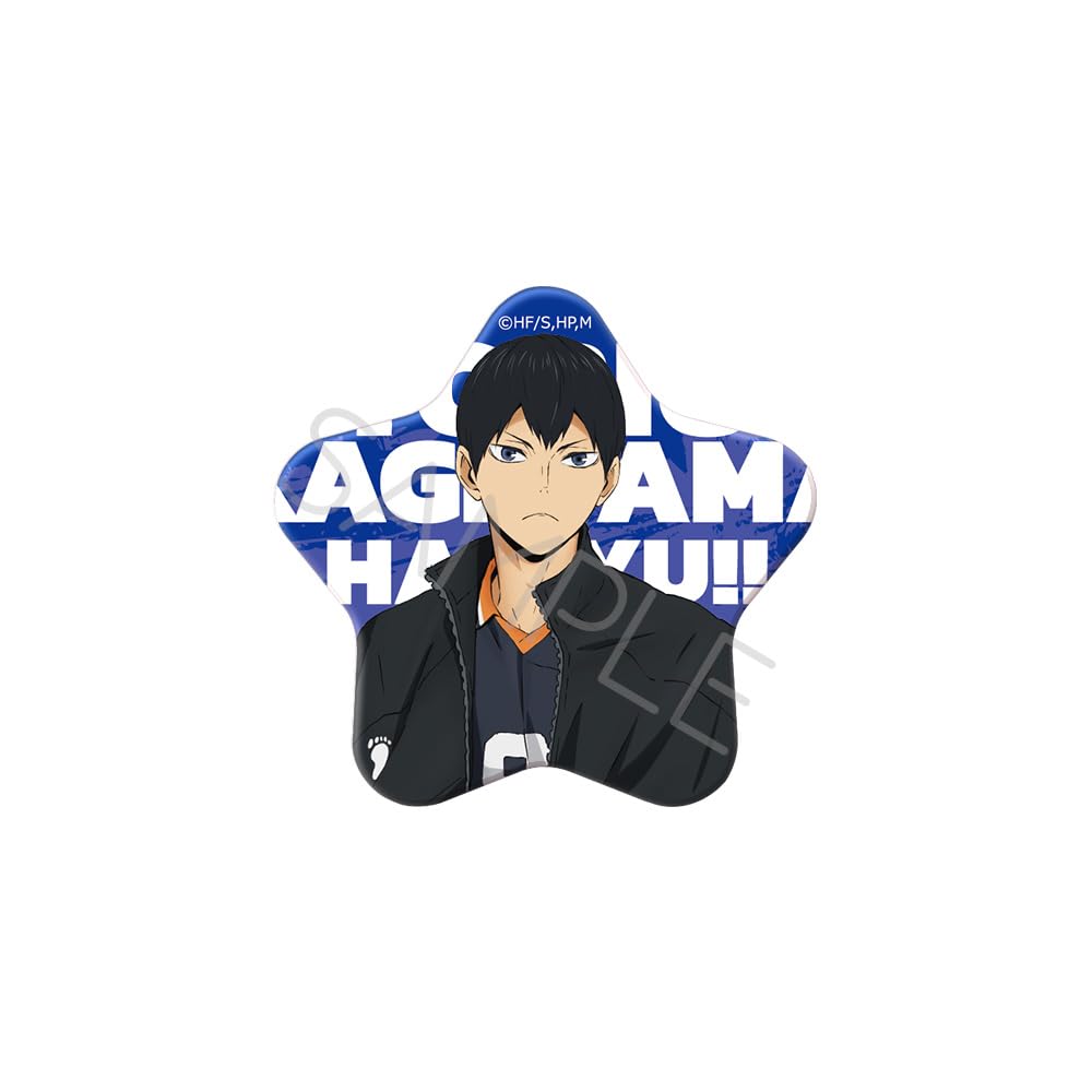 

SYNC INNOVATION YB 7th Edition Can 60mm Square or Haikyu!! [Tobio Kageyama] Star-Shaped Badge, Less, Tinplate, SYNC-HK7STR-YB