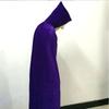 Reversible Design Hooded Robe Solid Color Long Cape New Arrival Halloween Costume  Halloween Party