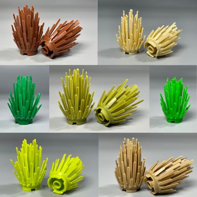Non-Toxic Moc Bricks Bush Shrubbery City House Accessories Plant Tree Pine Shrub Assembled Particles Children'S Dolls Kids Toys