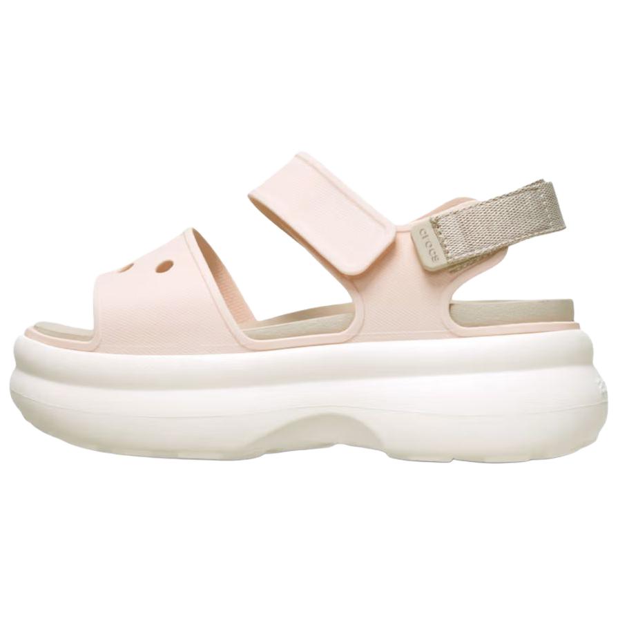 Crocs Soho Versatile Open-Toe One-Strap Sandals 6Cm Women sandals Pink 213287-86U 34-35