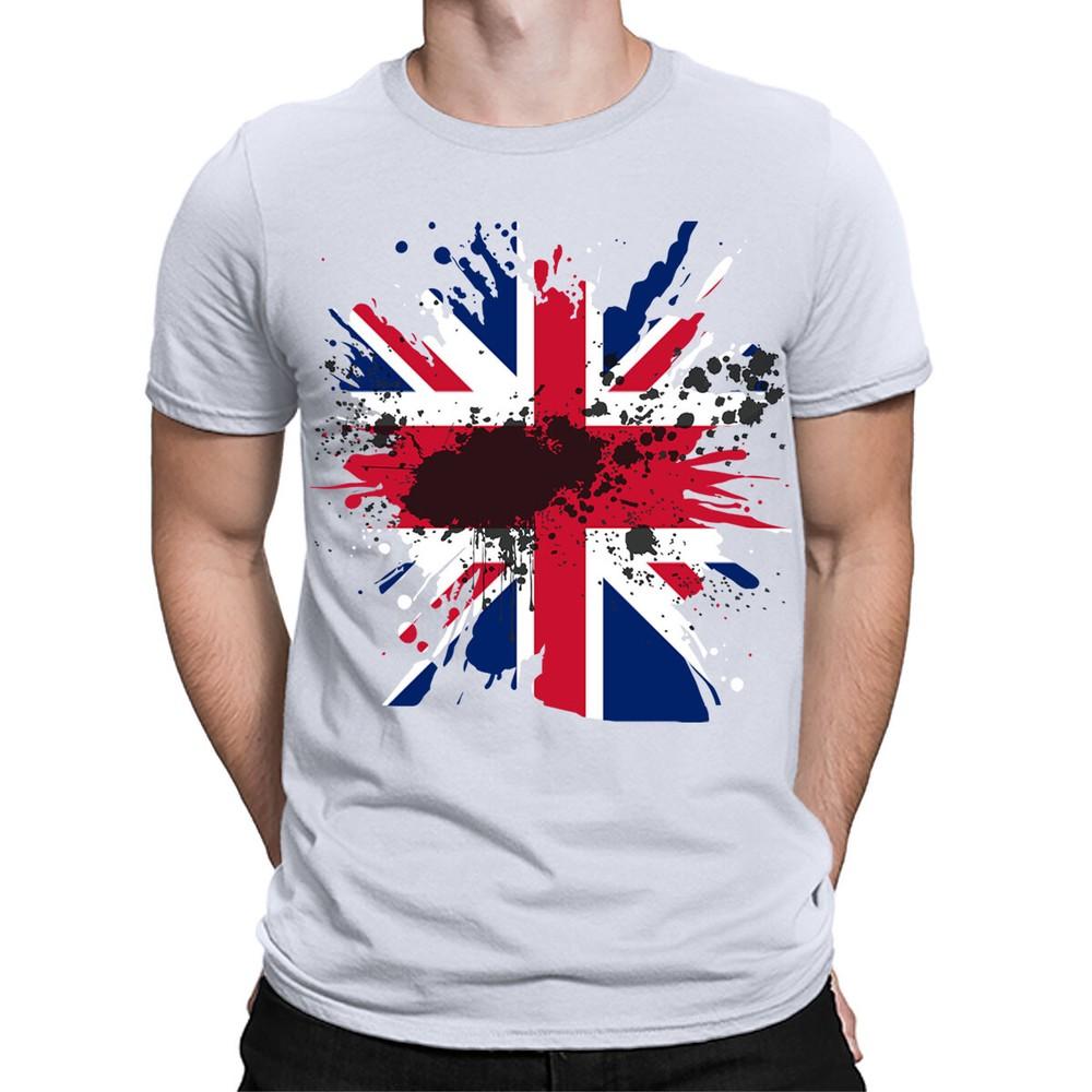 Union Jack Abstract Great Britain UK Flag Football Mens Womens TShirts TA56 2XL