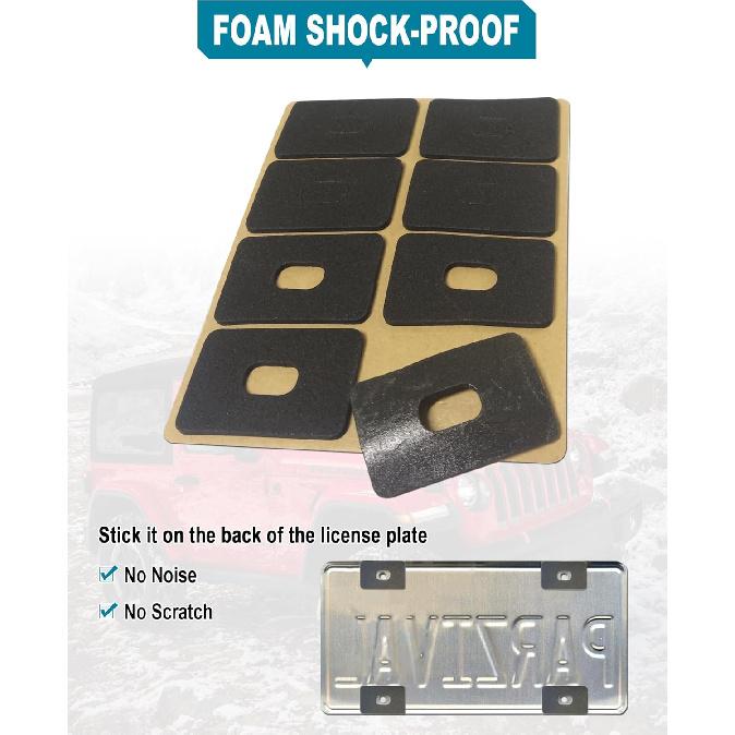 Mountain License Plate Frames- White On Black 3D Mountain Raised, ABS Plastic Car Tag Holder | Includes Rust-Proof Screws, Caps & Free Vinyl Decal