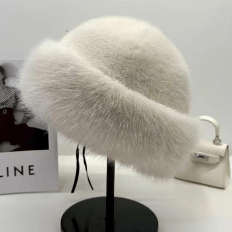 New winter hat plush autumn and winter fashion foreign style versatile cold proof thickened warm Mongolian hat