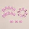 24Pcs/box Flower Glitter False Nails Detachable Fake Nails Wearable Fake Nails Press On Nails Acrylic Nail Tips Nail Decoration
