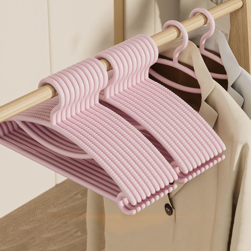 10pcs Clothes Hangers Home Use Clothes Hangers Dormitory Clothes Hangers Mark-Free Garment Hangers Non-Slip Bra Strap Hangers