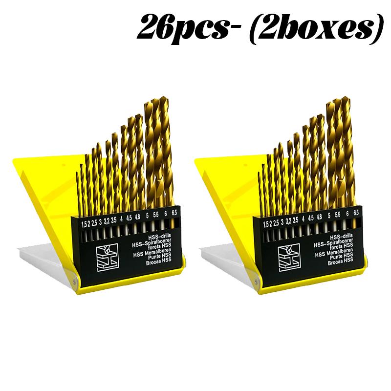 13-52x Twist Electric Drill Bit for Metal Hole Cutter Grooving Drills Saw Carpenter Woodworking Drilling Power Tools Accessories