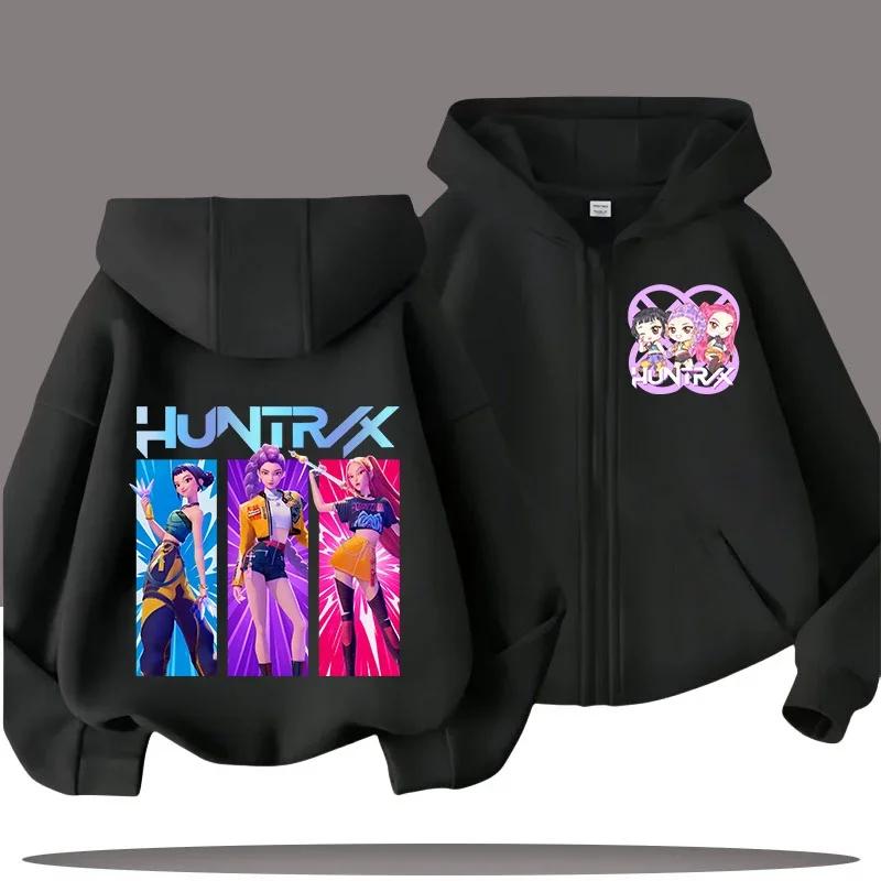 Funny Zip Up Sweatshirts Kp-op Hoodie Children Clothes Kid Girl Boy Sweatshirt Zipper Hoody Baby Casual Top