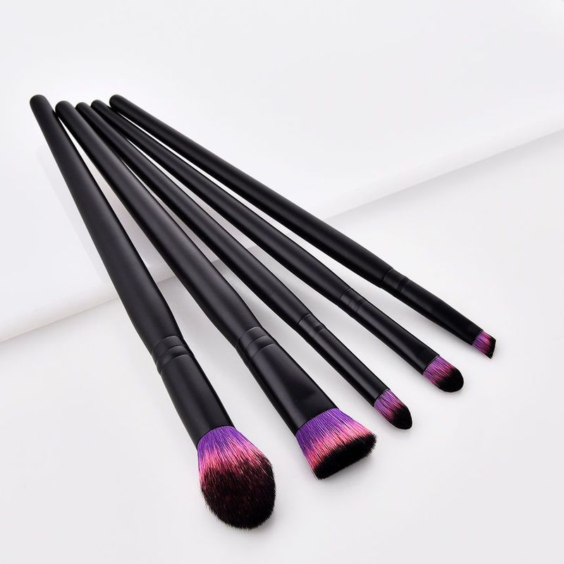 Stroke of Beauty - Set of 5: Makeup Brush with Wooden Handle